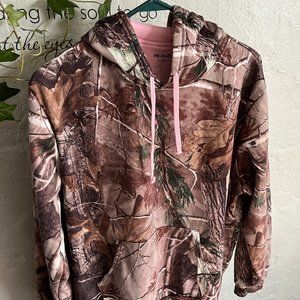 REALTREE XL 16-18 CAMO HODDIE WITH PINK LINING